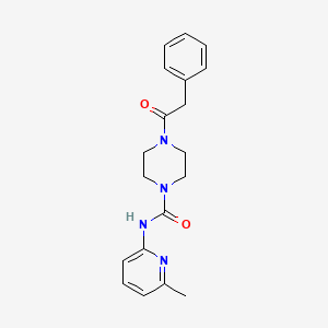 molecular formula C19H22N4O2 B7122253 N-(6-methylpyridin-2-yl)-4-(2-phenylacetyl)piperazine-1-carboxamide 