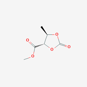 molecular formula C6H8O5 B071225 methyl (4S,5R)-5-methyl-2-oxo-1,3-dioxolane-4-carboxylate CAS No. 160816-87-5