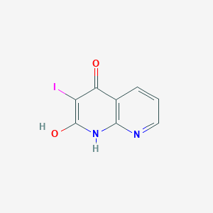 2-hydroxy-3-iodo-1H-1,8-naphthyridin-4-one