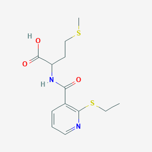 N-[2-(Ethylsulfanyl)pyridine-3-carbonyl]methionine