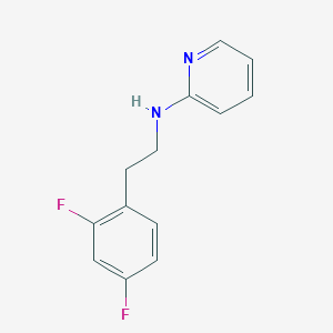 molecular formula C13H12F2N2 B7124701 N-[2-(2,4-difluorophenyl)ethyl]pyridin-2-amine 