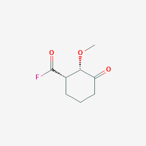 molecular formula C8H11FO3 B071255 Cyclohexanecarbonyl fluoride, 2-methoxy-3-oxo-, (1S-cis)-(9CI) CAS No. 174709-89-8