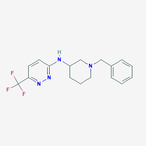 molecular formula C17H19F3N4 B7125547 N-(1-benzylpiperidin-3-yl)-6-(trifluoromethyl)pyridazin-3-amine 
