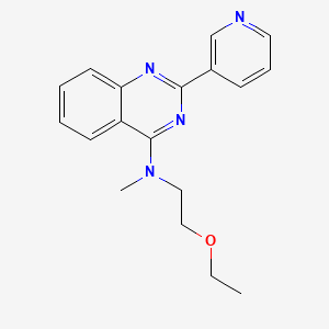 molecular formula C18H20N4O B7126036 N-(2-ethoxyethyl)-N-methyl-2-pyridin-3-ylquinazolin-4-amine 