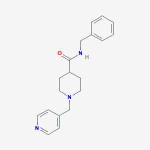 molecular formula C19H23N3O B7127690 N-benzyl-1-(pyridin-4-ylmethyl)piperidine-4-carboxamide 