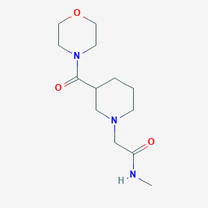 molecular formula C13H23N3O3 B7127897 N-methyl-2-[3-(morpholine-4-carbonyl)piperidin-1-yl]acetamide 