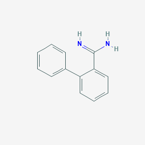 molecular formula C13H12N2 B071283 Biphenyl-2-carboxamidine CAS No. 175692-06-5