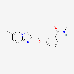 molecular formula C17H17N3O2 B7128457 N-methyl-3-[(6-methylimidazo[1,2-a]pyridin-2-yl)methoxy]benzamide 