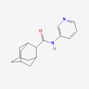 molecular formula C16H20N2O B7128479 N-pyridin-3-yladamantane-2-carboxamide 