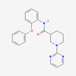 molecular formula C22H22N4O2 B7128745 N-(2-phenoxyphenyl)-1-pyrimidin-2-ylpiperidine-3-carboxamide 