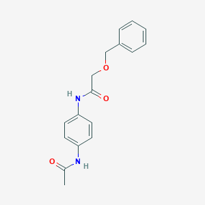molecular formula C17H18N2O3 B7128856 N-(4-acetamidophenyl)-2-phenylmethoxyacetamide 