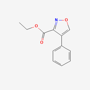 molecular formula C12H11NO3 B7129369 4-Phenylisoxazole-3-carboxylic acid ethyl ester 
