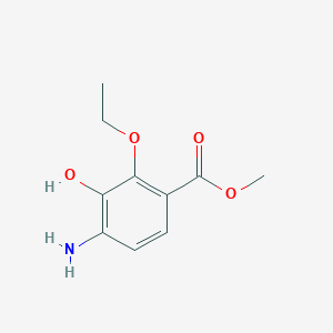 molecular formula C10H13NO4 B071294 Methyl 4-amino-2-ethoxy-3-hydroxybenzoate CAS No. 182067-64-7