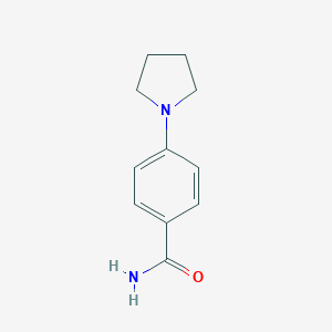 molecular formula C11H14N2O B071296 4-(吡咯烷-1-基)苯甲酰胺 CAS No. 183557-79-1