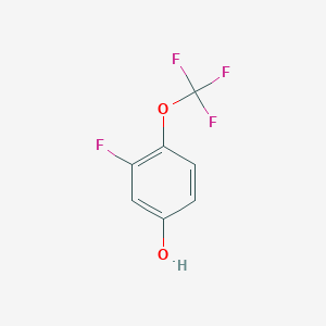 molecular formula C7H4F4O2 B071302 3-氟-4-(三氟甲氧基)苯酚 CAS No. 177596-38-2