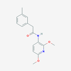 molecular formula C16H18N2O3 B7130400 N-(2,6-dimethoxypyridin-3-yl)-2-(3-methylphenyl)acetamide 