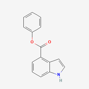 molecular formula C15H11NO2 B7130678 phenyl 1H-indole-4-carboxylate 