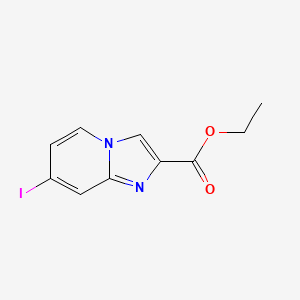 molecular formula C10H9IN2O2 B7130708 Ethyl 7-iodoimidazo[1,2-a]pyridine-2-carboxylate 