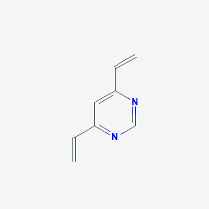 molecular formula C8H8N2 B071311 4,6-Divinylpyrimidine CAS No. 169327-63-3