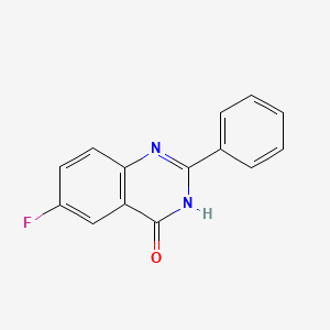 molecular formula C14H9FN2O B7131280 6-Fluoro-2-phenylquinazolin-4(3H)-one 
