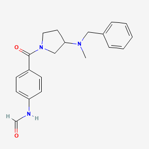 molecular formula C20H23N3O2 B7132567 N-[4-[3-[benzyl(methyl)amino]pyrrolidine-1-carbonyl]phenyl]formamide 