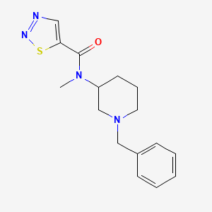 molecular formula C16H20N4OS B7132711 N-(1-benzylpiperidin-3-yl)-N-methylthiadiazole-5-carboxamide 