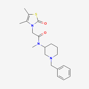 molecular formula C20H27N3O2S B7132733 N-(1-benzylpiperidin-3-yl)-2-(4,5-dimethyl-2-oxo-1,3-thiazol-3-yl)-N-methylacetamide 