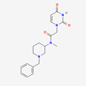 molecular formula C19H24N4O3 B7132788 N-(1-benzylpiperidin-3-yl)-2-(2,4-dioxopyrimidin-1-yl)-N-methylacetamide 