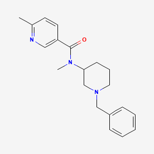 molecular formula C20H25N3O B7132807 N-(1-benzylpiperidin-3-yl)-N,6-dimethylpyridine-3-carboxamide 