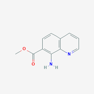 molecular formula C11H10N2O2 B071341 Methyl 8-aminoquinoline-7-carboxylate CAS No. 181285-05-2