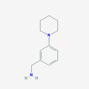 molecular formula C12H18N2 B071352 3-(1-Piperidyl)benzylamine CAS No. 175696-71-6