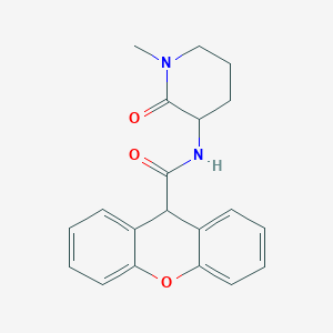 molecular formula C20H20N2O3 B7135699 N-(1-methyl-2-oxopiperidin-3-yl)-9H-xanthene-9-carboxamide 