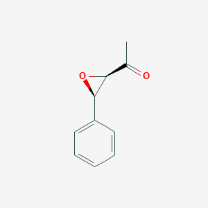molecular formula C10H10O2 B071358 1-[(2R,3S)-3-Phenyloxiran-2-yl]ethanone CAS No. 190961-74-1