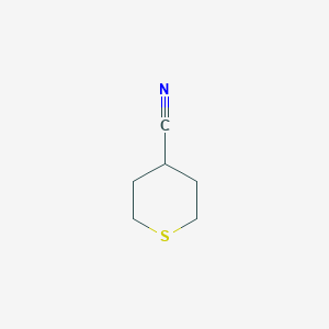 molecular formula C6H9NS B071359 Tetrahydrothiopyran-4-carbonitrile CAS No. 195503-40-3