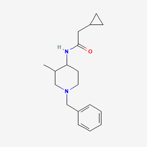molecular formula C18H26N2O B7136397 N-(1-benzyl-3-methylpiperidin-4-yl)-2-cyclopropylacetamide 