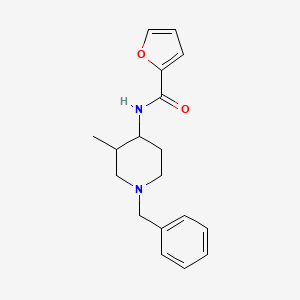 molecular formula C18H22N2O2 B7136403 N-(1-benzyl-3-methylpiperidin-4-yl)furan-2-carboxamide 