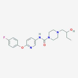 molecular formula C20H25FN4O3 B7136468 N-[6-(4-fluorophenoxy)pyridin-3-yl]-4-(2-hydroxybutyl)piperazine-1-carboxamide 