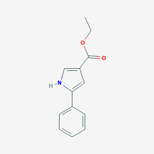 molecular formula C13H13NO2 B071366 5-苯基-1H-吡咯-3-羧酸乙酯 CAS No. 161958-61-8