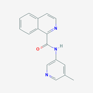 molecular formula C16H13N3O B7137455 N-(5-methylpyridin-3-yl)isoquinoline-1-carboxamide 