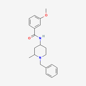 molecular formula C21H26N2O2 B7137477 N-(1-benzyl-2-methylpiperidin-4-yl)-3-methoxybenzamide 