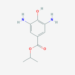 molecular formula C10H14N2O3 B071379 Isopropyl 3,5-diamino-4-hydroxybenzoate CAS No. 177960-60-0
