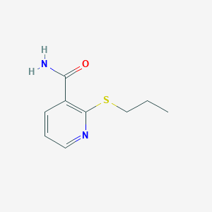 molecular formula C9H12N2OS B071382 2-(Propylthio)nicotinamide CAS No. 175135-26-9