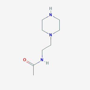 molecular formula C8H17N3O B071384 N-(2-Piperazin-1-ylethyl)acetamide CAS No. 178244-38-7