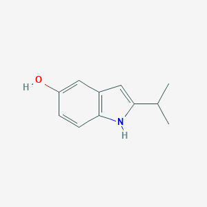molecular formula C11H13NO B071385 2-Isopropyl-1H-indol-5-ol CAS No. 193466-62-5
