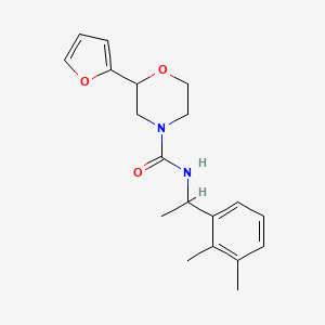 molecular formula C19H24N2O3 B7139519 N-[1-(2,3-dimethylphenyl)ethyl]-2-(furan-2-yl)morpholine-4-carboxamide 