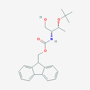 molecular formula C23H29NO4 B071398 (9H-芴-9-基)甲基((2R,3R)-3-(叔丁氧基)-1-羟基丁烷-2-基)氨基甲酸酯 CAS No. 189337-28-8
