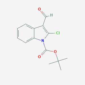 molecular formula C14H14ClNO3 B071402 1-Boc-2-Chloro-3-formyl-indole CAS No. 180922-71-8