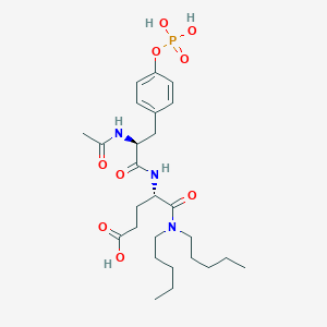 molecular formula C26H42N3O9P B071403 N-Acetyl-O-phosphono-Tyr-Glu Dipentylamide CAS No. 190078-50-3