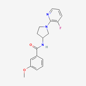 molecular formula C17H18FN3O2 B7140386 N-[1-(3-fluoropyridin-2-yl)pyrrolidin-3-yl]-3-methoxybenzamide 