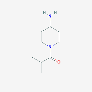 molecular formula C9H18N2O B071406 1-(4-氨基哌啶-1-基)-2-甲基丙酮 CAS No. 172478-05-6